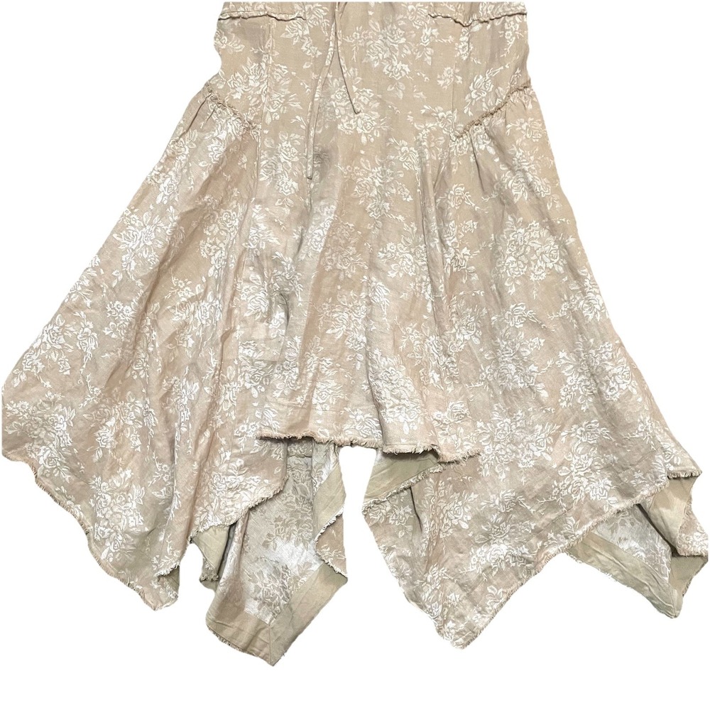By Anthropologie Corset Seamed Mini Dress Floral Fairy Whimsical Bohemian Size M - Picture 7 of 16